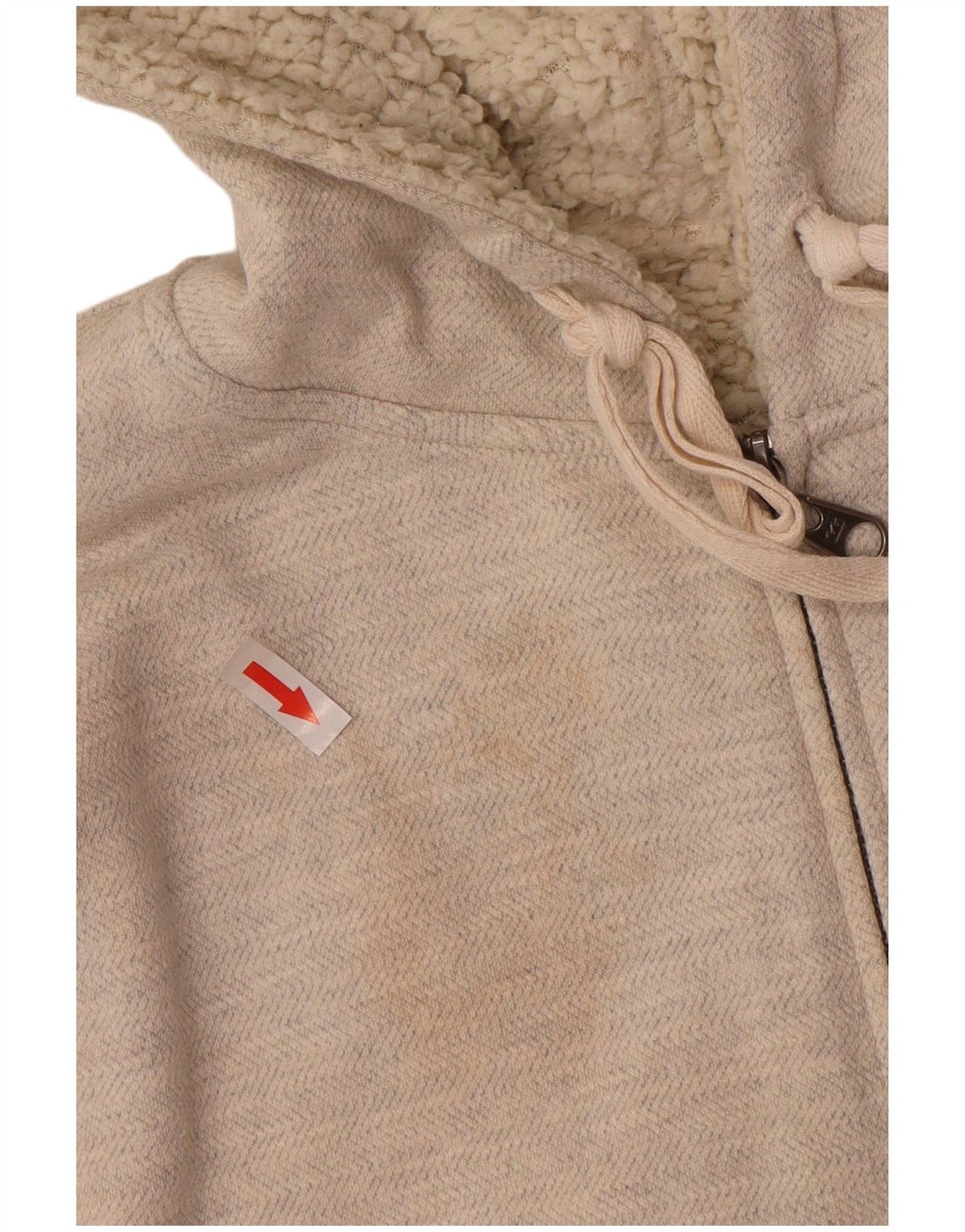 BILLABONG Женский свитер с капюшоном на молнии UK 8, маленький серый цветной блок