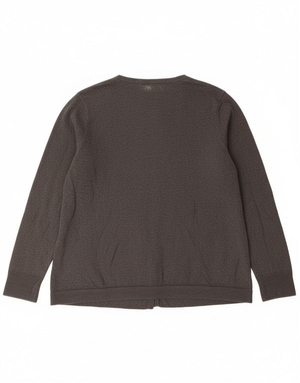 Женский свитер-кардиган Eddie Bauer UK 20 2XL, серый хлопок