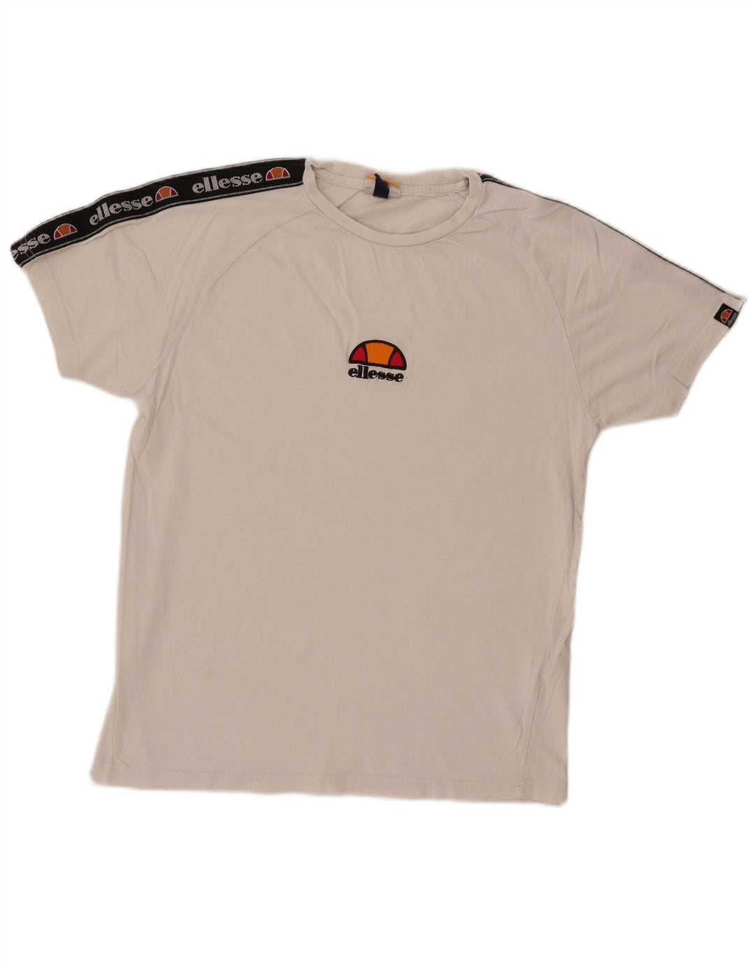 ELLESSE Мужская футболка с рисунком Топ XS Белый хлопок