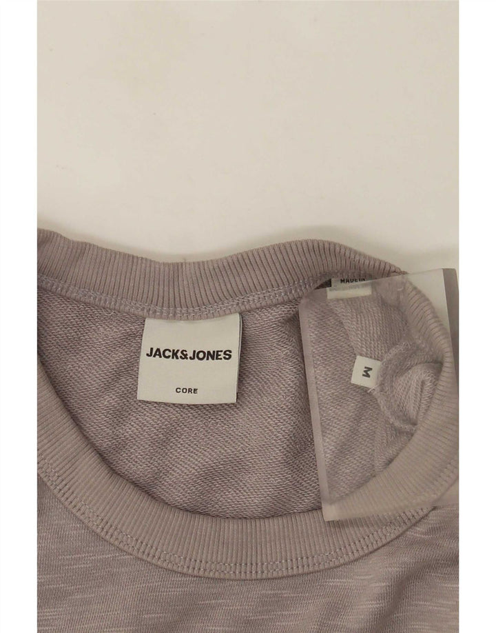 Мужской свитшот с рисунком Jack & Jones средний серый в крапинку