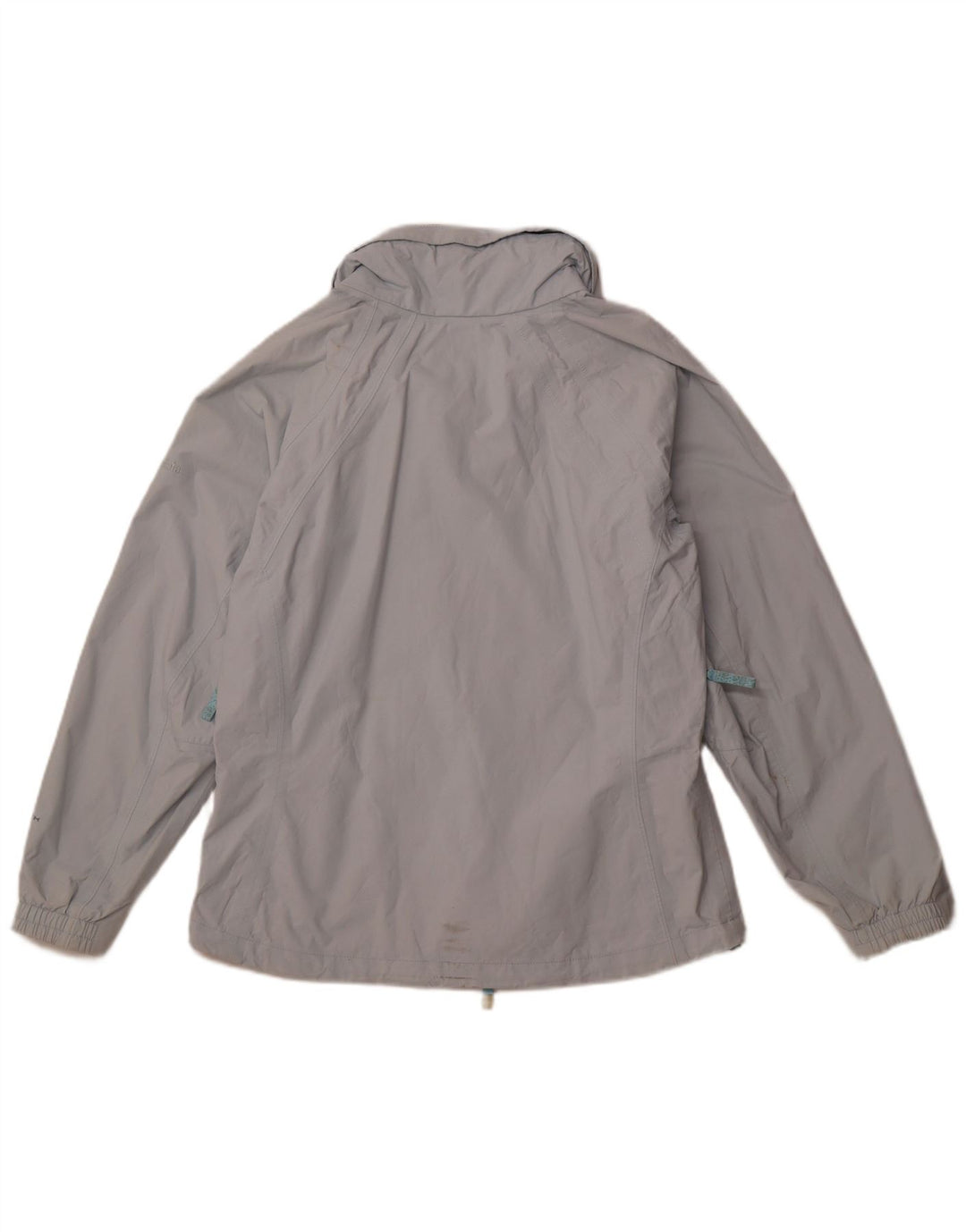 Женская ветровка с капюшоном COLUMBIA, Великобритания 14, средний синий нейлон, спортивная