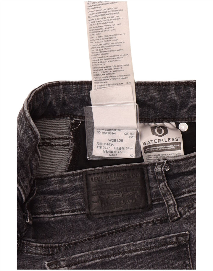 Женские джинсы скинни Levi's 721 W28 L28 Серые из лиоцелла