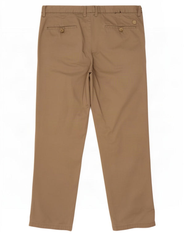 Мужские прямые брюки-чиносы Hugo Boss IT 52 XL W36 L30 Хаки Хлопок