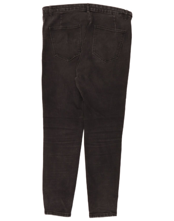 Женские узкие джинсы Zara EU 46 2XL W36 L28, черный хлопок