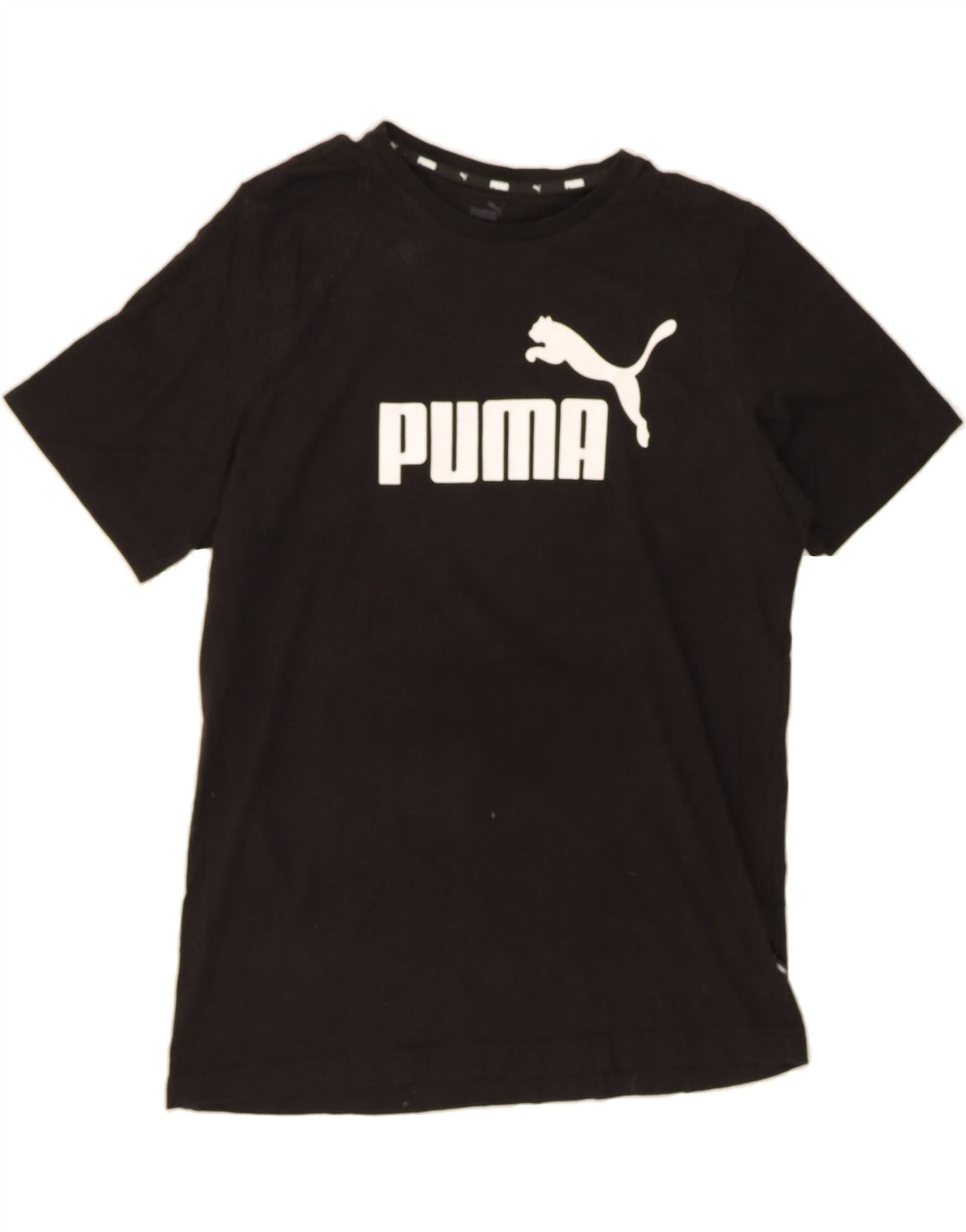 PUMA Mens T-Shirt Top Large Black Cotton Vintage Puma and Second-Hand Puma from Messina Hembry 