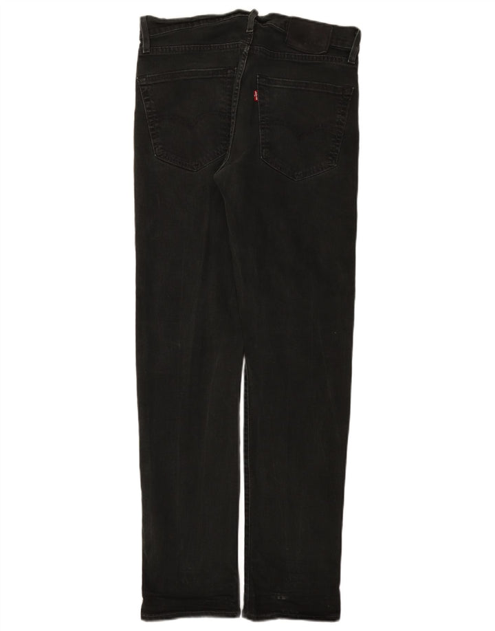 Мужские узкие джинсы Levi's W30 L32, черный хлопок