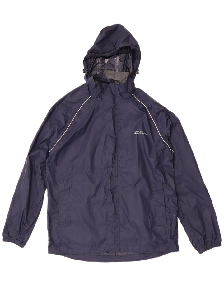 Мужская дождевик с капюшоном Mountain Warehouse UK 38, средний темно-синий нейлон