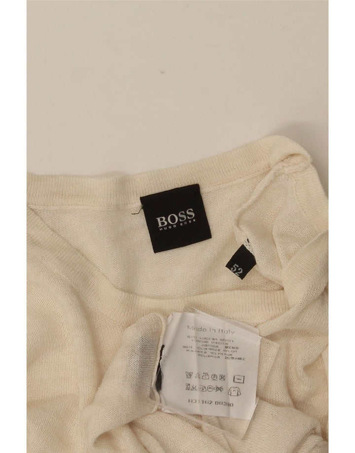 Мужская футболка HUGO BOSS Top IT 52 Large Бежевая Вискоза
