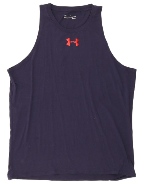 Мужской жилет с рисунком Heat Gear Under Armour 3XL, темно-синий