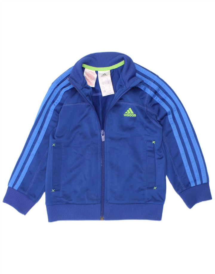 Спортивный костюм Adidas для мальчиков, верхняя куртка 3-4 лет, темно-синий полиэстер