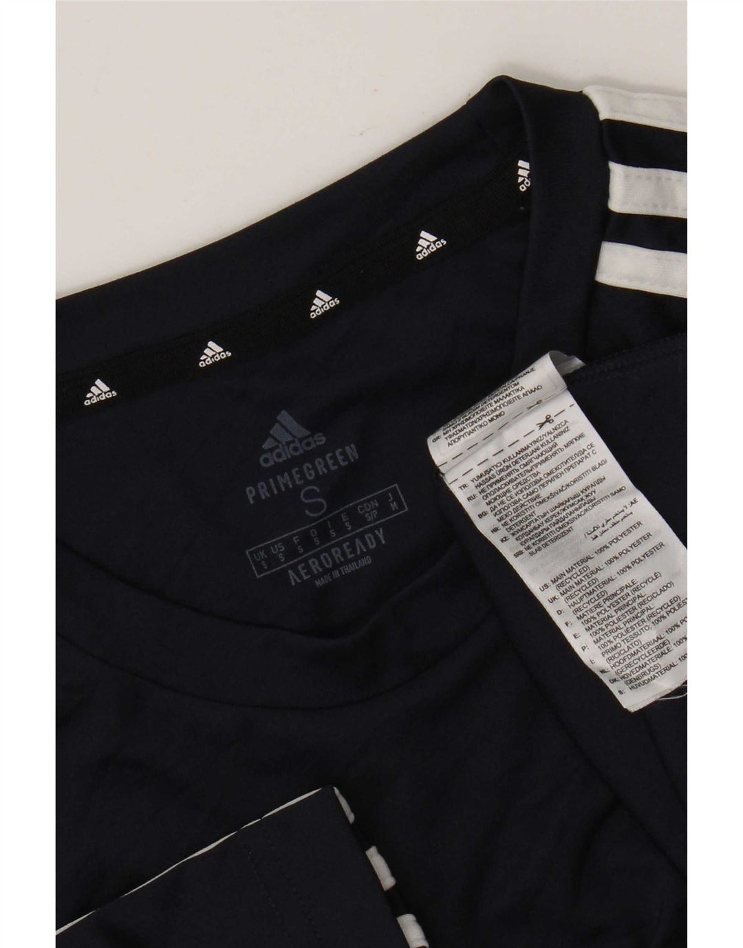 Adidas Mens Aeroready Футболка Топ Маленький Темно-Синий Полиэстер
