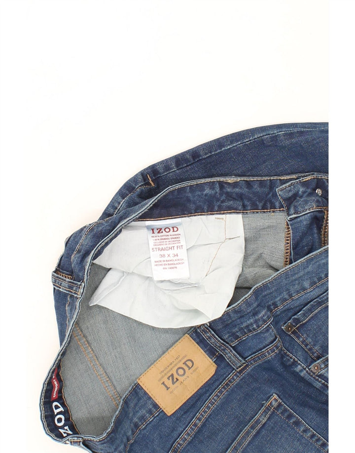 IZOD Mens Straight Jeans W38 L34 Blue Cotton Vintage Izod and Second-Hand Izod from Messina Hembry 