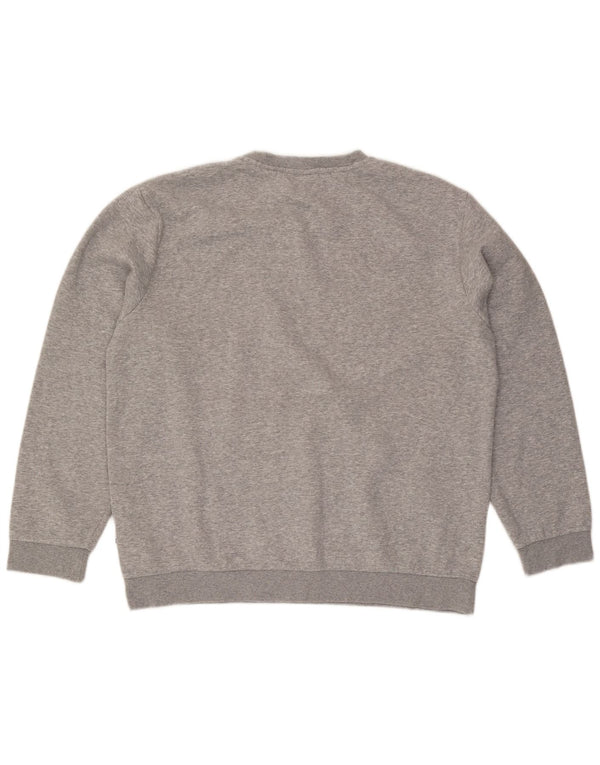 Мужской свитшот Fila 2XL, серый хлопок в крапинку