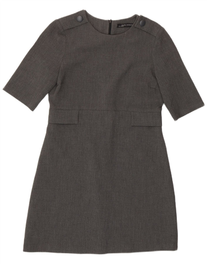 Женское платье прямого кроя Zara UK 12, средний серый