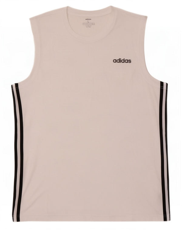 Мужской жилет Adidas Climalite, большой белый полиэстер