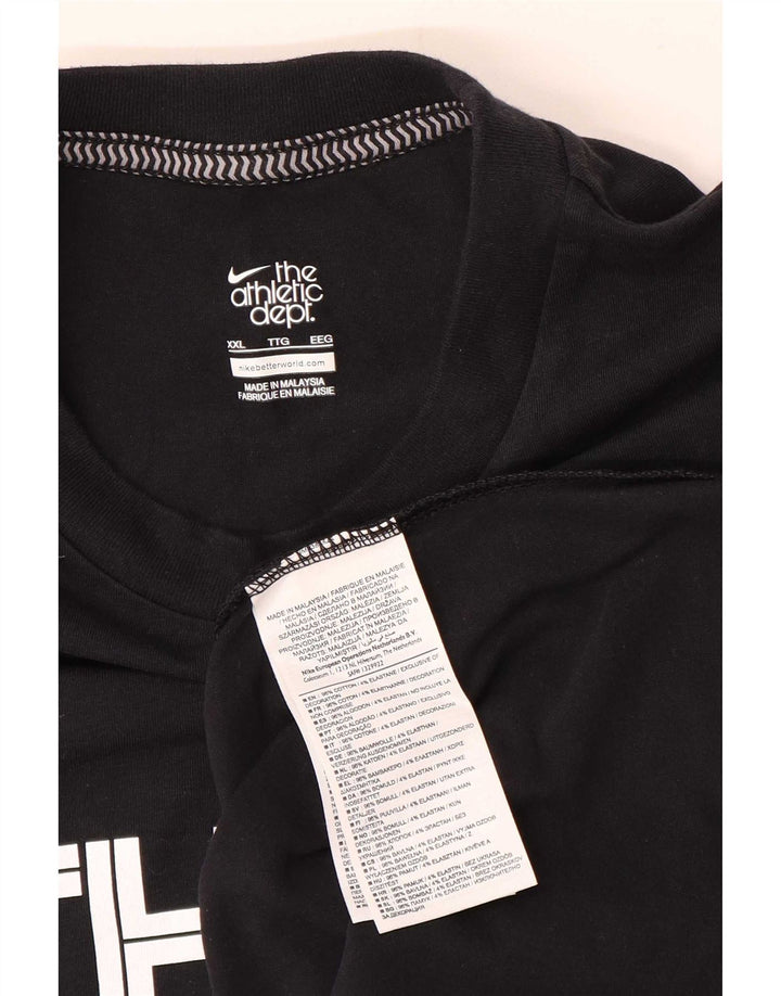 Мужской жилет с графическим рисунком Nike 2XL, черный хлопок
