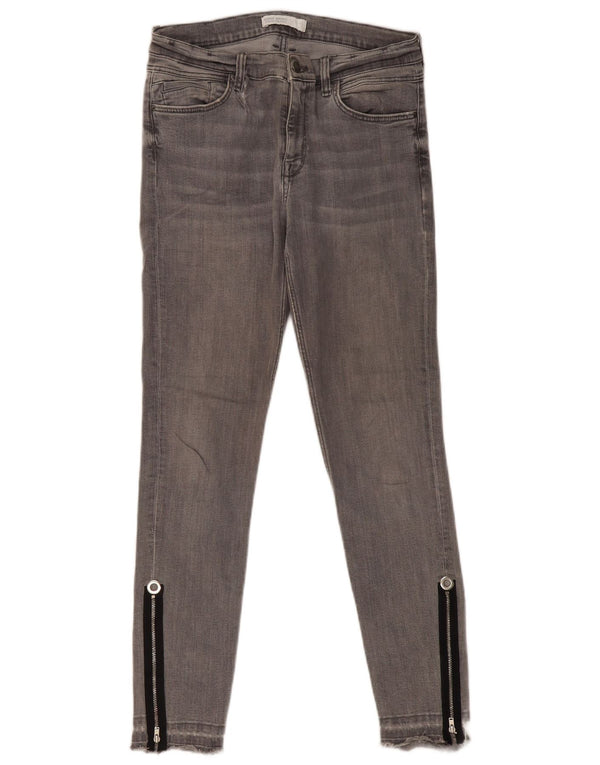 ZARA Womens Skinny Jeans EU 38 Small W28 L29 Grey