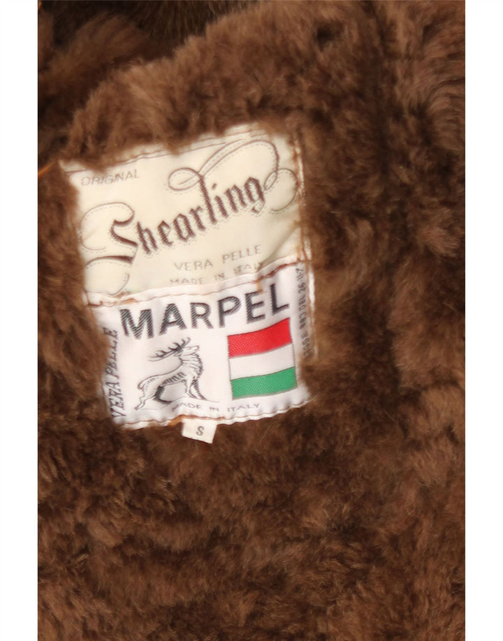 Мужская короткая куртка Marpel UK 36, маленькая коричневая короткая дубленка