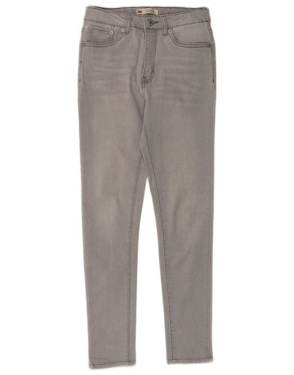 Джинсы суперскинни Levi's Girls 720 с высокой талией 13–14 лет W24 L27 Серые