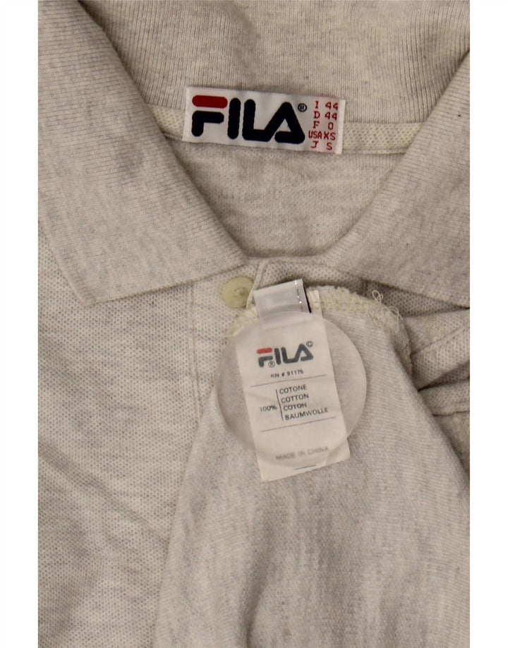 Мужская рубашка-поло Fila IT 44 XS Серый хлопок