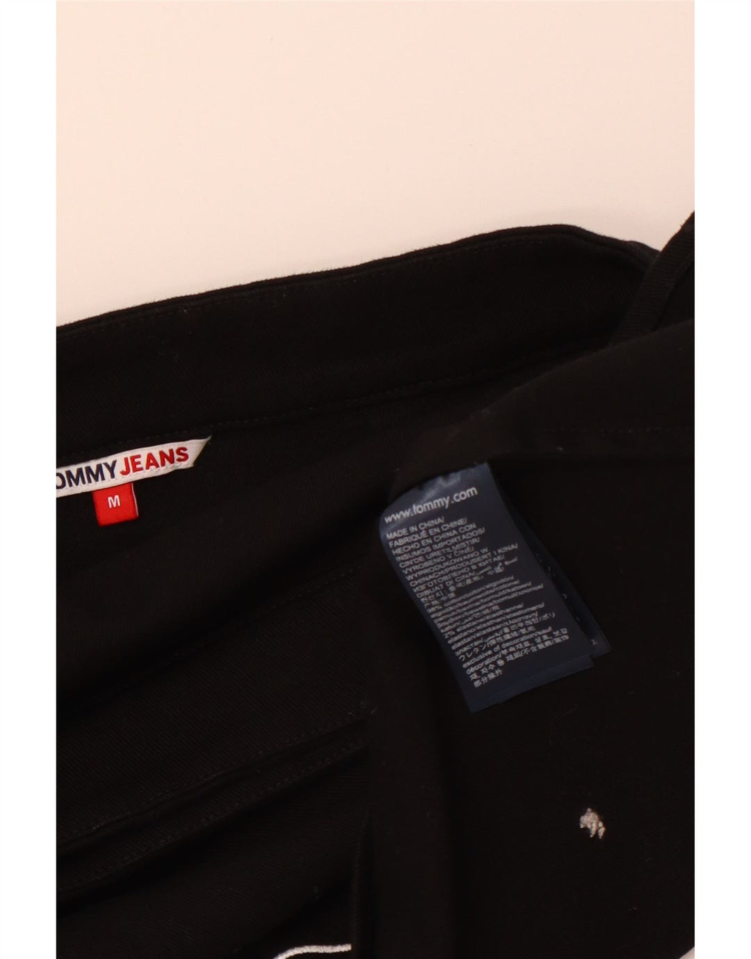 TOMMY HILFIGER Женская мини-юбка с запахом, средний W28, черный хлопок