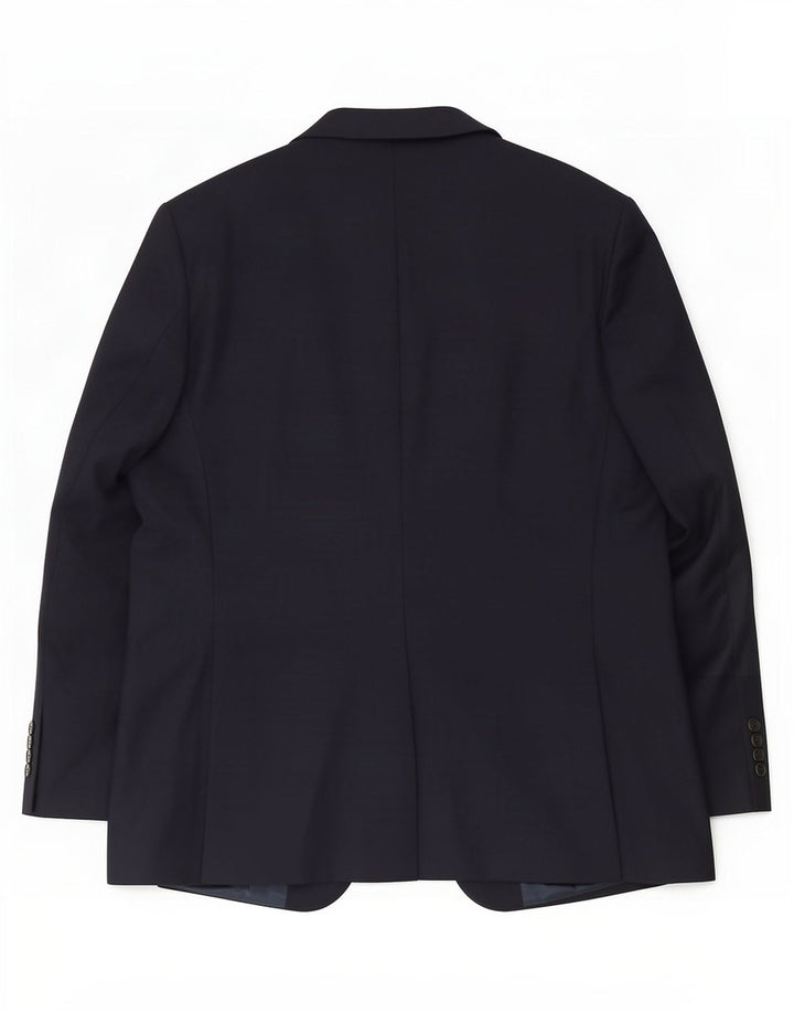 Мужской пиджак Marks & Spencer с 2 пуговицами UK 44 XL Темно-синий полиэстер