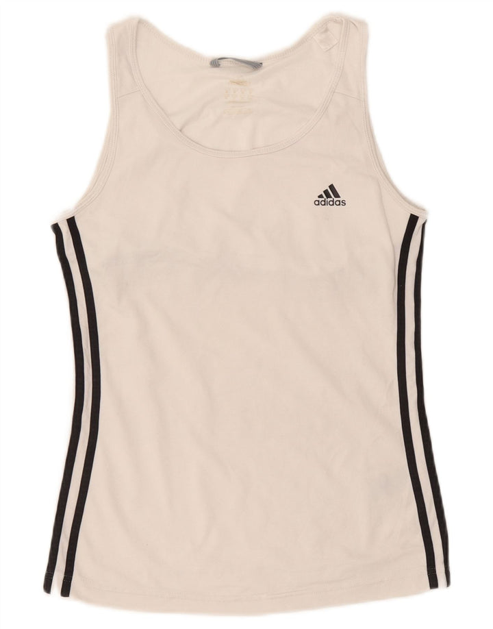 Женский жилет Adidas Top UK 10, маленький белый полиэстер