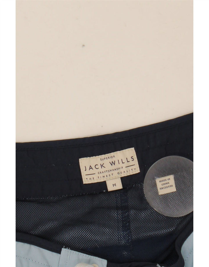 Jack Wills Мужские шорты для плавания с рисунком, средние синие с цветными блоками