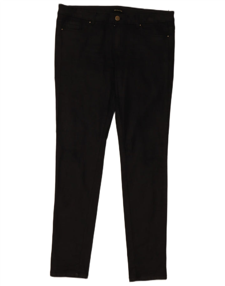 Брюки скинни женские Massimo Dutti EU 42, большие W32 L30, черные