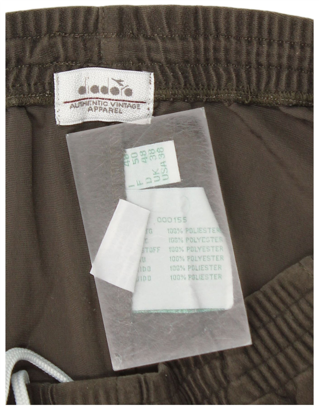 Мужские спортивные брюки Diadora XL, хаки, полиэстер