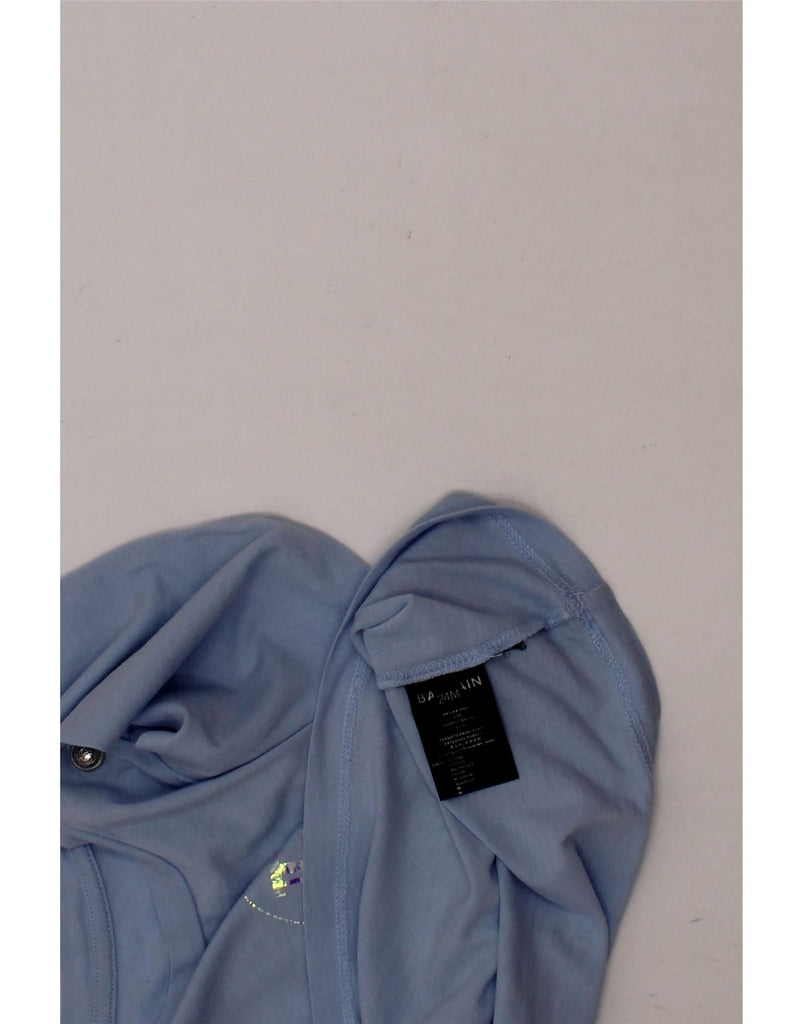 BALMAIN Baby Girls Graphic Top Long Sleeve 18-24 Months Blue Cotton Vintage Balmain and Second-Hand Balmain from Messina Hembry 