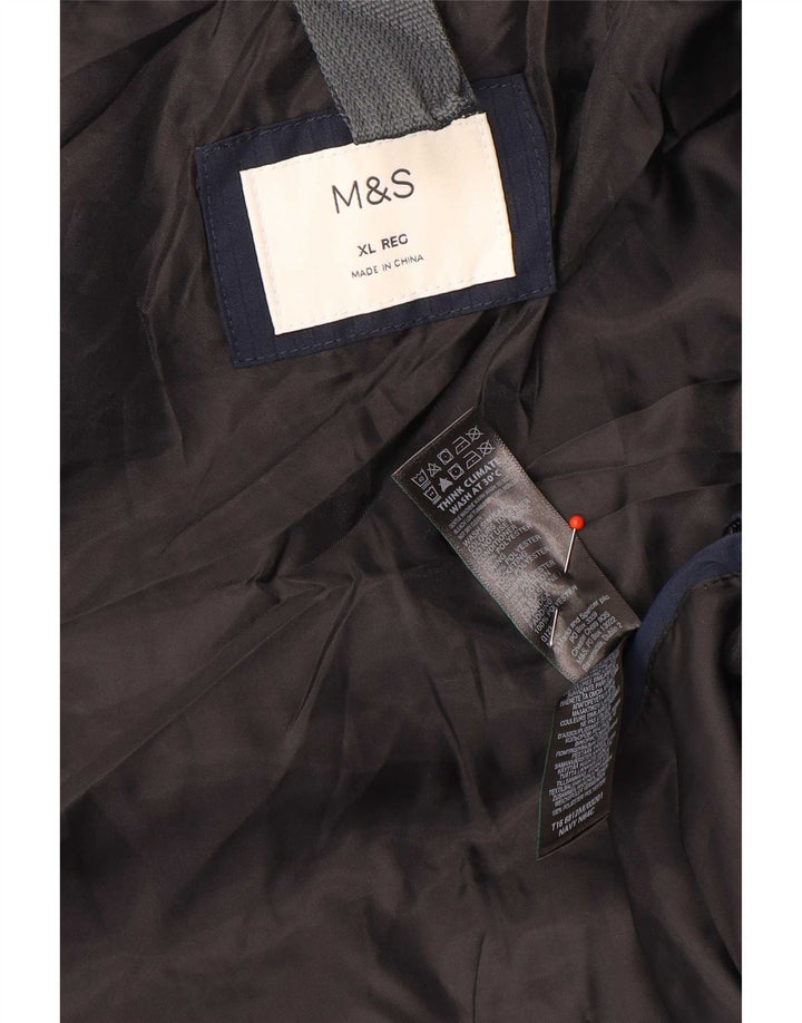 Мужская стеганая куртка Marks & Spencer UK 42 XL Темно-синий полиэстер