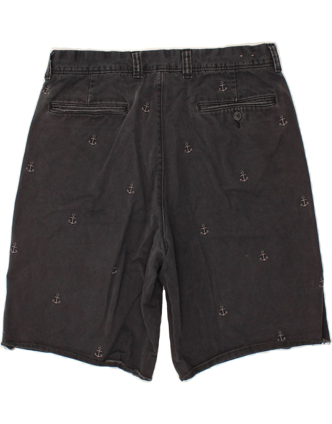 J. CREW Mens Chino Shorts W33 Medium Grey Spotted Cotton Vintage J. Crew and Second-Hand J. Crew from Messina Hembry 
