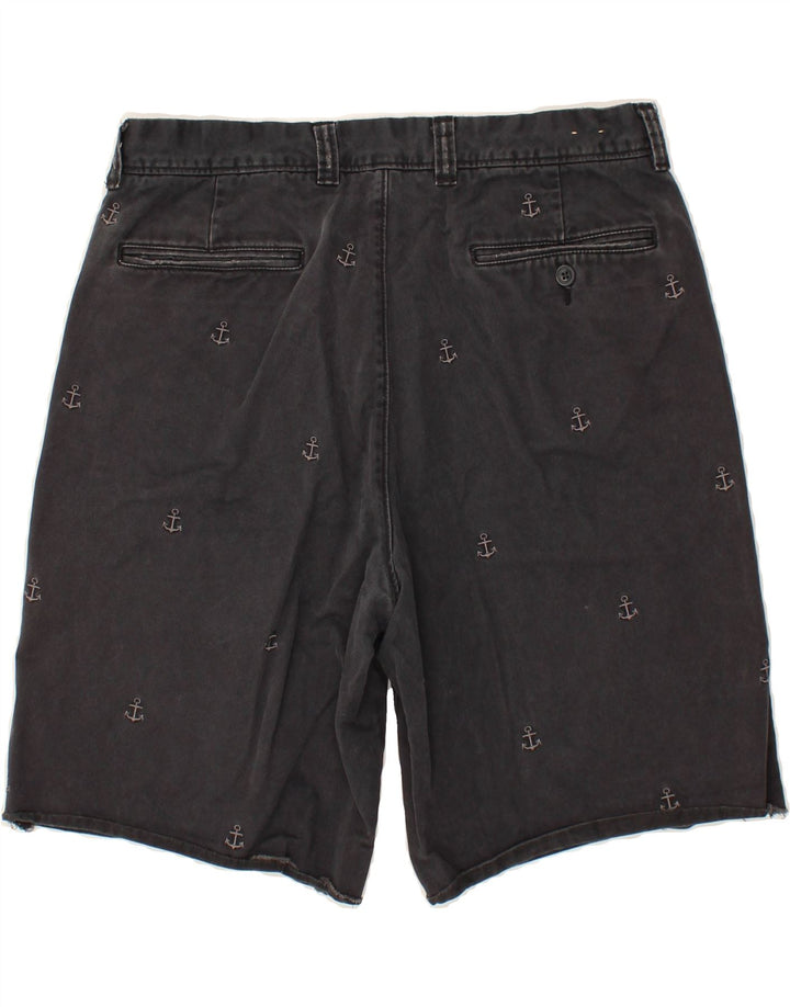 J. CREW Mens Chino Shorts W33 Medium Grey Spotted Cotton Vintage J. Crew and Second-Hand J. Crew from Messina Hembry 