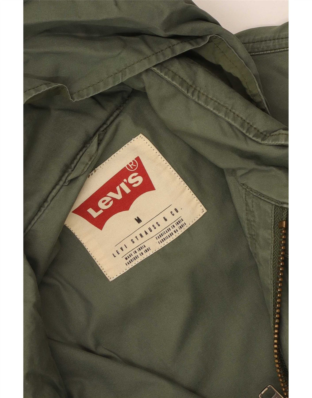 Мужская куртка с капюшоном Levi's Utility UK 38 Средний зеленый