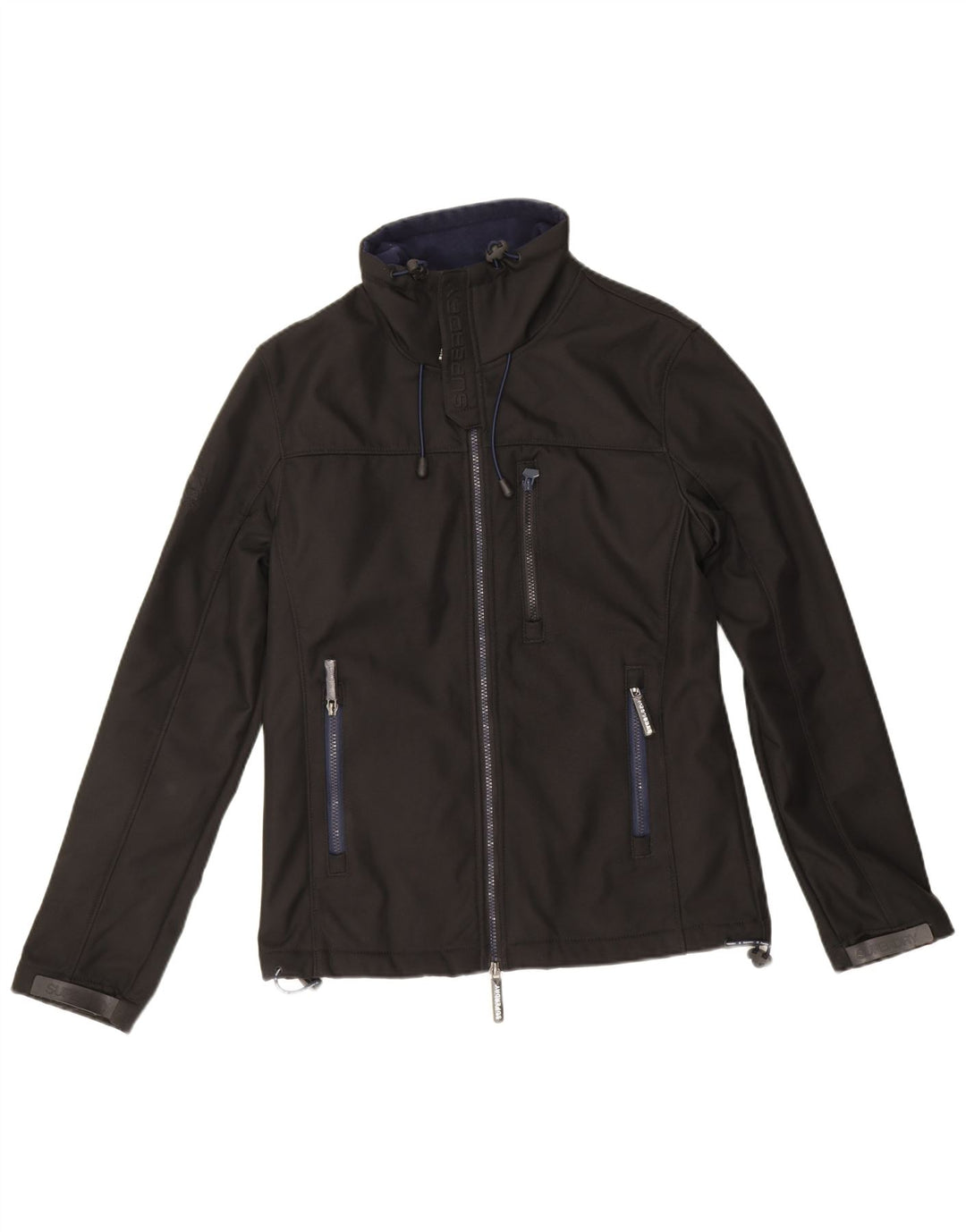 Мужская ветровка Superdry Windtrekker UK 38, средний черный полиэстер