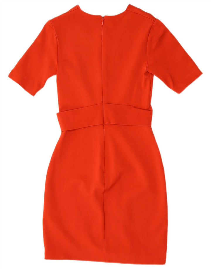 Женское платье-футляр Reiss UK 8, маленькое красное, вискоза