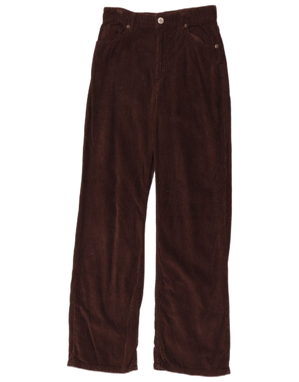 Женские прямые вельветовые брюки Zara EU 38, маленькие W28 L31, коричневые