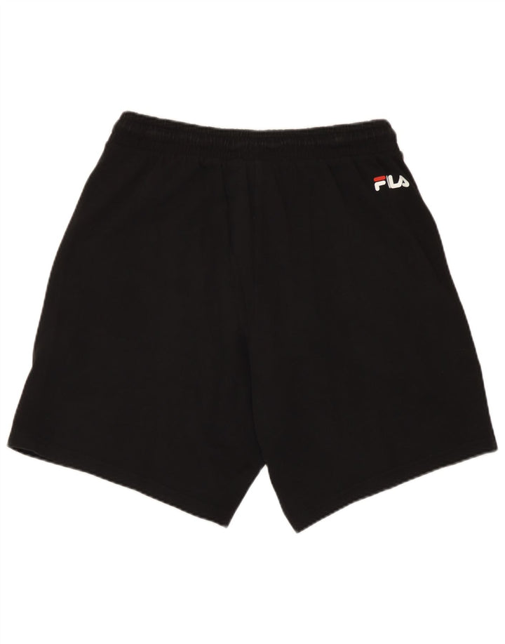 Fila Мужские спортивные шорты с графическим рисунком, маленькие черные хлопковые