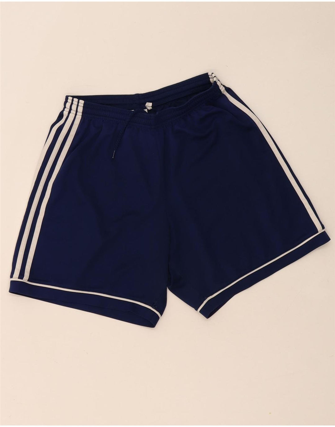Мужские спортивные шорты Adidas Climalite среднего размера, темно-синие, полиэстер