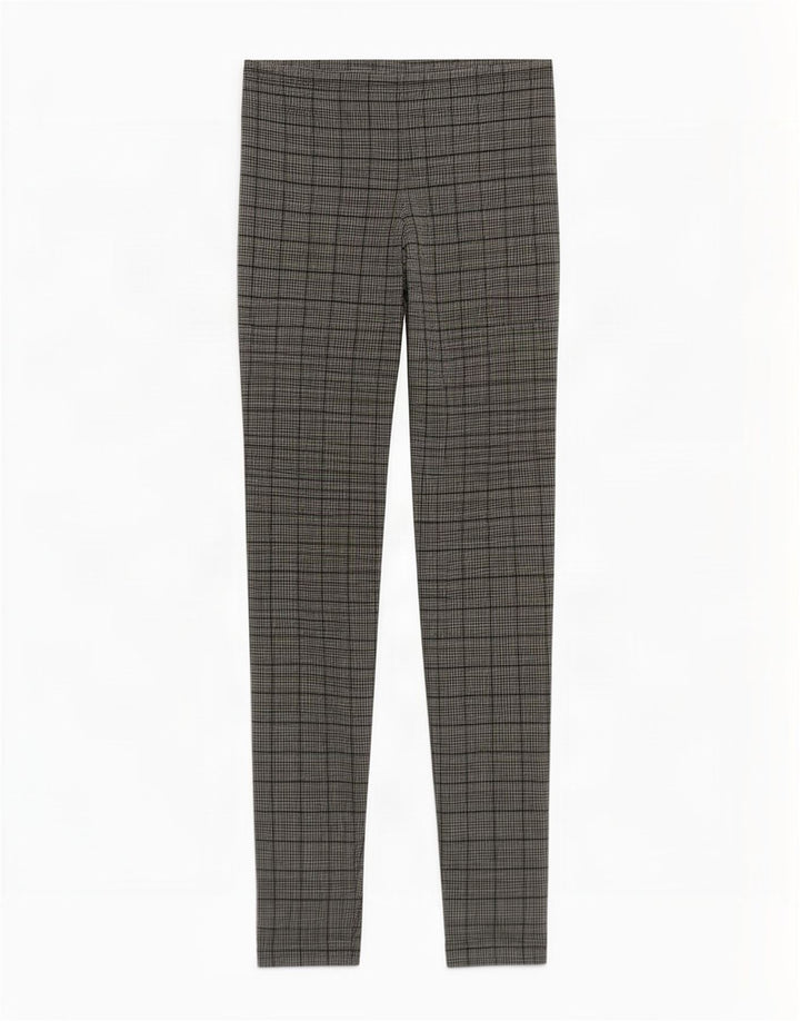Женские леггинсы Zara UK 14, средние, черные с узором «гусиные лапки»