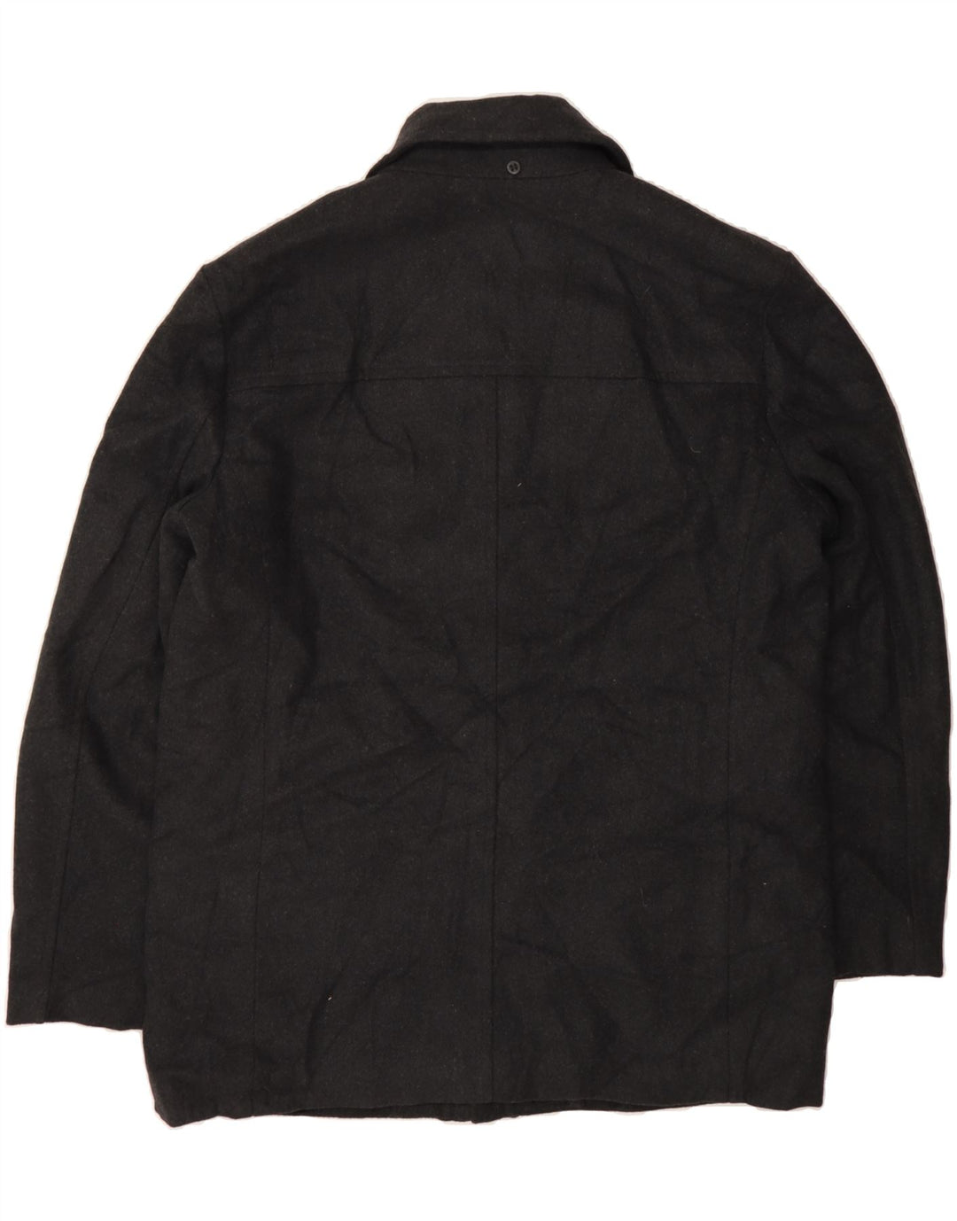 DOCKERS Mens Overcoat UK 40 Large Grey Polyester Vintage Dockers and Second-Hand Dockers from Messina Hembry 
