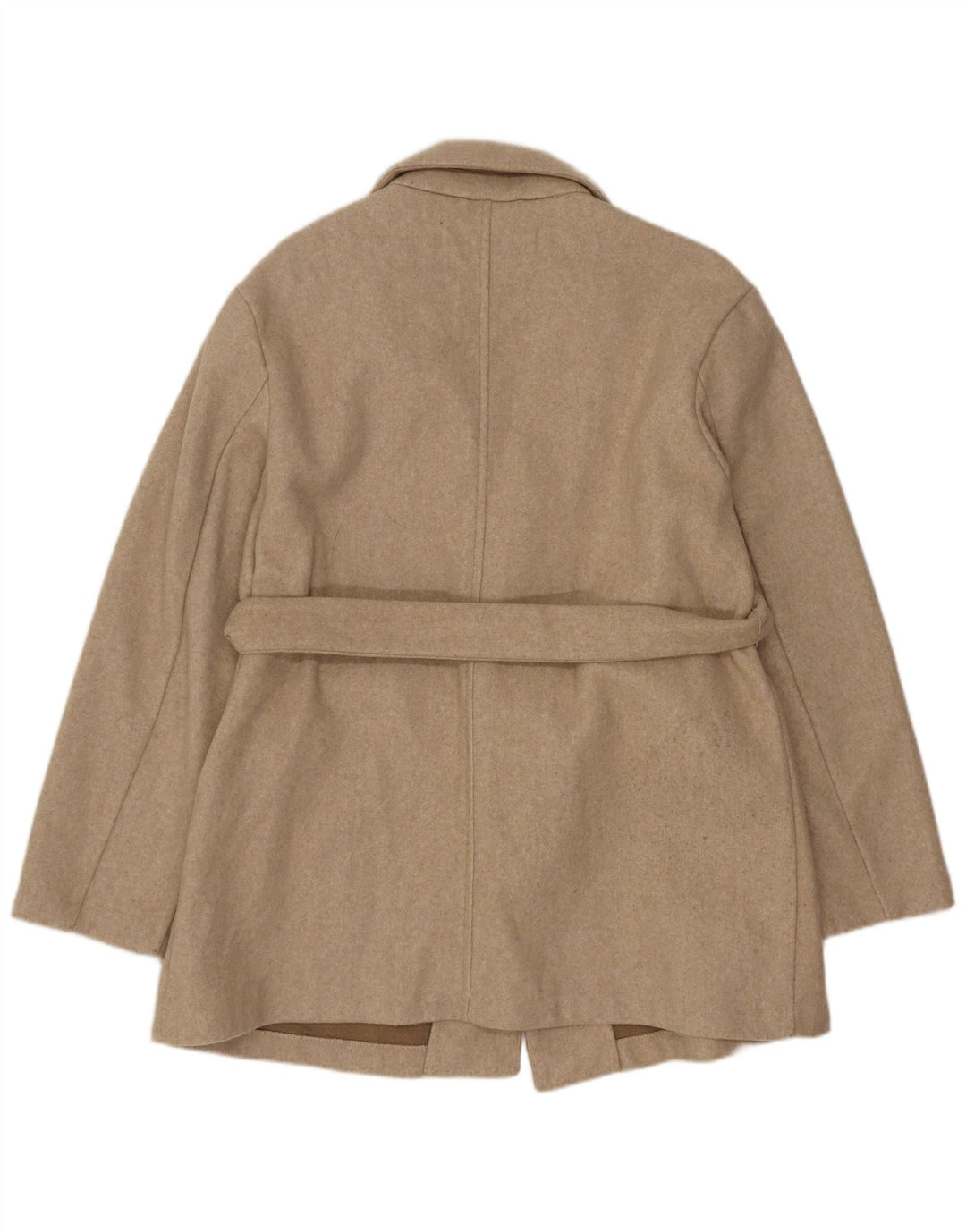 Женский удлиненный пиджак оверсайз Zara UK 6 XS, бежевый полиэстер