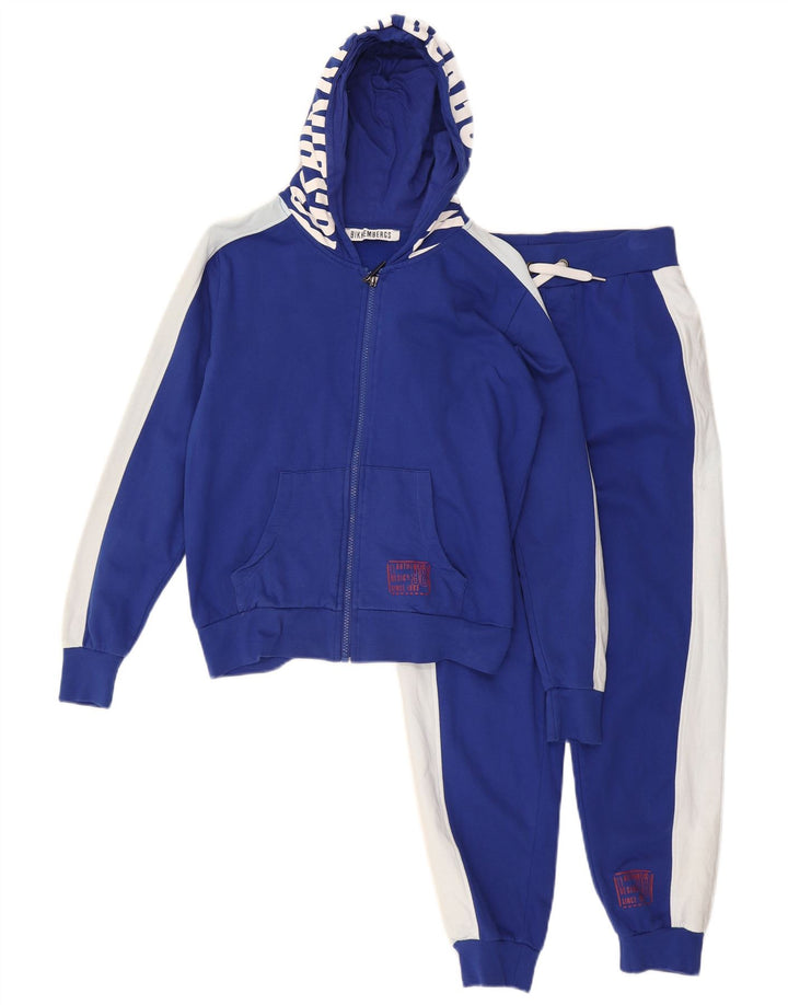 BIKKEMBERGS Boys Graphic Full Tracksuit 9-10 Years  Blue Colourblock
