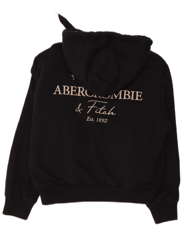 Женский джемпер с капюшоном с рисунком Abercrombie & Fitch UK 16, большой черный