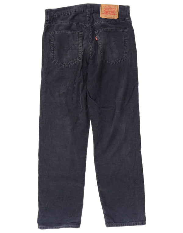 Мужские зауженные вельветовые брюки Levi's 521 W31 L30, темно-синие, хлопок