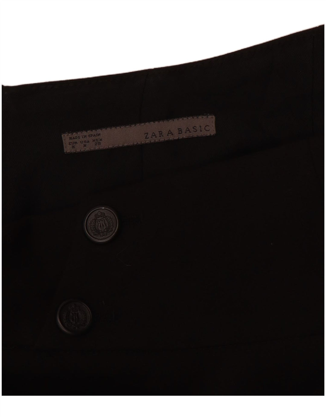 Женская юбка-карандаш с завышенной талией Zara Medium W26, черная