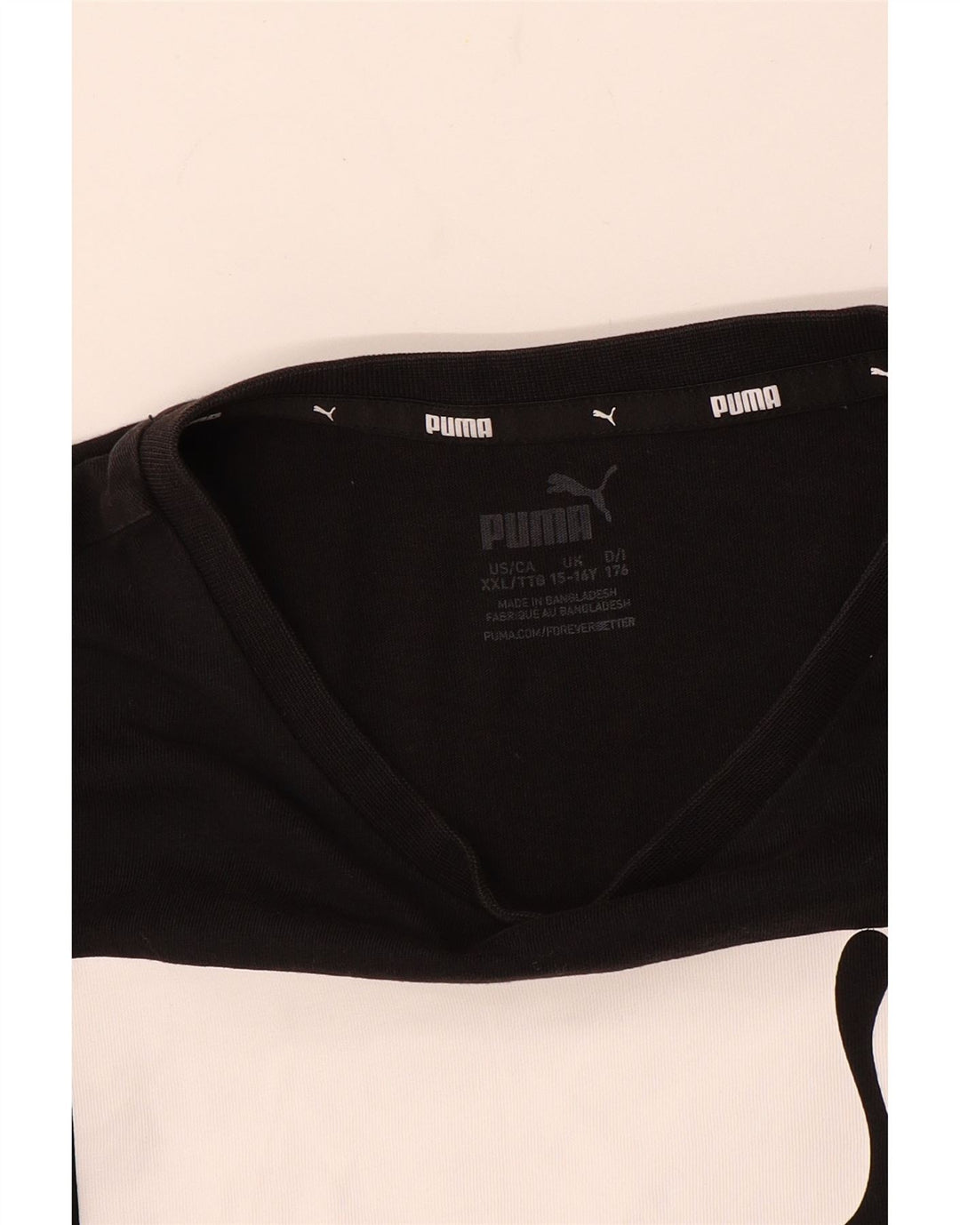 Футболка с рисунком PUMA для мальчиков, топ 15-16 лет, черная