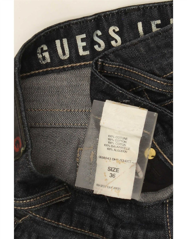 Мужские прямые джинсы Guess W36 L33 синие, хлопок