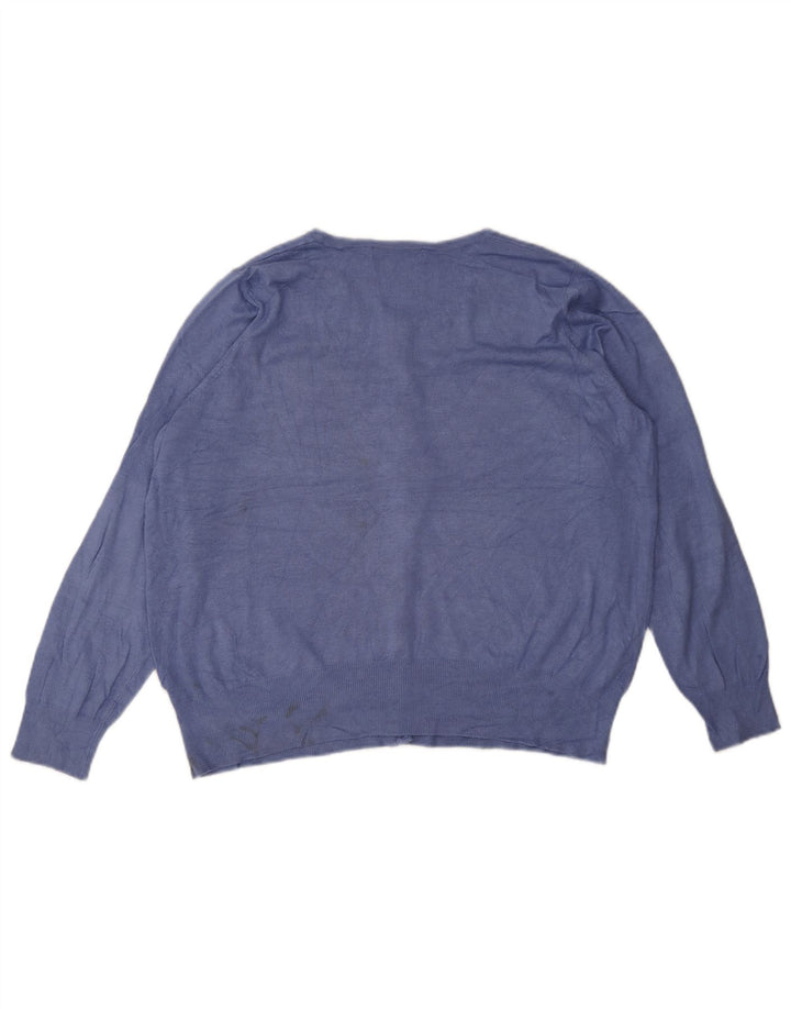 Женский кардиган Marks & Spencer UK 20 2XL Синий Вискоза